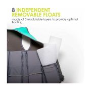 Vesta pentru inot, Naj, Cu protectie solara SPF 50+, Neopren, Small, 1-3 ani, Bbluv, Aqua BYNBBL-B0166-AQ-S