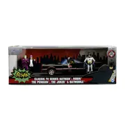 JADA BATMAN SET MASINUTA METALICA BATMOBILE  1:24 SI 4 FIGURINE VIV253215011