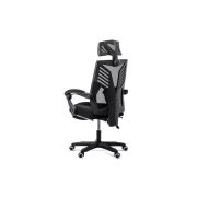 Scaun directorial cu suport picioare off 427, mesh, suport lombar, tetiera, baza polipropilena, 90 kg drm10058