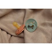 Bibs - suzeta colour latex, tetina rotunda, 0 luni +-baby blue bbb100231c