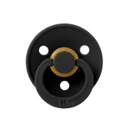 Bibs - suzeta colour latex, tetina rotunda, 0 luni +-black bbb100210c