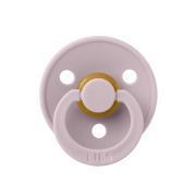 Bibs - suzeta colour latex, tetina rotunda, 0 luni +-dusky lilac bbb100267c