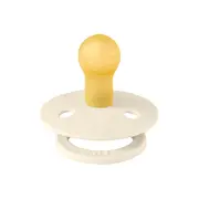 Bibs - suzeta colour latex, tetina rotunda, 0 luni +-ivory bbb100216c