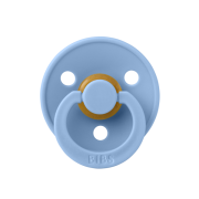 Bibs - suzeta colour latex, tetina rotunda, 0 luni +-sky blue bbb100230c