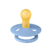 Bibs - suzeta colour latex, tetina rotunda, 0 luni +-sky blue bbb100230c