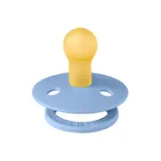 Bibs - suzeta colour latex, tetina rotunda, 0 luni +-sky blue bbb100230c