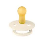 Bibs - suzeta colour latex, tetina rotunda, 6 luni +-ivory bbb200216c