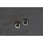 Bibs - suzeta fosforescenta colour glow latex, tetina rotunda, 0 luni +-vanilla bbb100257c