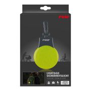 Lumina de siguranta LED reflectorizanta cu semnalizare intermitenta, verde fluorescent, cu carabina de agatare, Reer Light&Go 53253