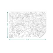 Poster de colorat - aventurile printeselor