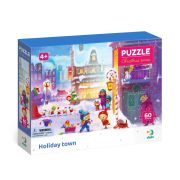Puzzle - orasul pregatit de craciun (60 piese)