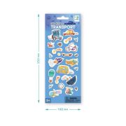 Set abtibilduri 3d - mijloace de transport