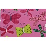 Sac de dormit copii, Parada Fluturasilor, din bumbac, 85 cm, 0.5 tog - Vara KDEV8505PF