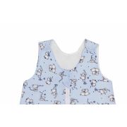 Sac de dormit copii, Loving Bear Blue, din bumbac, 60 cm, 0.8 tog - Primavara KDEPR6008LBB