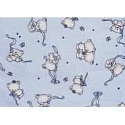 Sac de dormit copii, Loving Bear Blue, din bumbac, 95 cm, 0.5 tog - Vara KDEV9505LBB