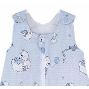 Sac de dormit copii, Ursuletul Martinica albastru, din bumbac, 60 cm, 0.8 tog - Primavara KDEPR6008UMA