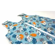 Sac de dormit copii, Tiger Jungle, din bumbac, 110 cm, 1 tog - Toamna KDET1101TIGJ