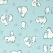 Sac de dormit copii, Ursi Polari, din bumbac, 60 cm, 0.8 tog - Primavara KDEPR6008URSP