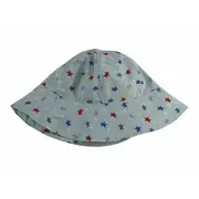 Palarie cu stelute de vara pentru baieti, din bumbac, 54 cm (4-6 ani) KDEPAL0254
