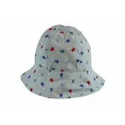 Palarie cu stelute de vara pentru baieti, din bumbac, 56 cm (6-8 ani) KDEPAL0256