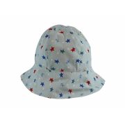 Palarie cu stelute de vara pentru baieti, din bumbac, 56 cm (6-8 ani) KDEPAL0256