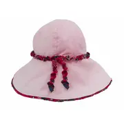 Palarie roz de vara cu boruri largi, din bumbac, 52 cm (3-4 ani) KDEPAL1152
