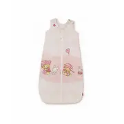 Sac de dormit copii, Hai la joaca roz, din bumbac, 85 cm, 0.5 tog - Vara KDEV8505HLJR