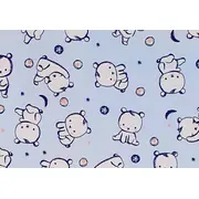 Sac de dormit copii, Baby Bear albastru, din bumbac, 70 cm, 0.5 tog - Vara KDEV7005BBA