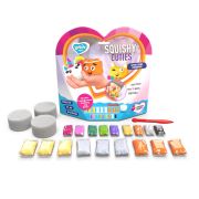 Set Air Clay pentru modelaj Lovin - 18 culori -  Squishy Cutes KRTOK70131