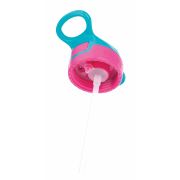 Nuby - Cana sport cu pai moale si pliabil, Din materialul ecologic tritan, Rezistenta, 360 ml, 3+ ani, Roz BYNNV0414021PINK