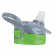 Nuby - Cana sport cu pai moale si pliabil, Din materialul ecologic tritan, Rezistenta, 360 ml, 3+ ani, Verde BYNNV0414021GREEN