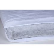 Saltea pentru patut YappyLatex din cocos si latex, YappyKids, 140x70x8 cm, Alb BYNMAT_LTX_140