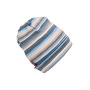 Caciula Blue Stripes, in strat dublu, cu bordura, 41-45 cm KDECDB618BLSTR