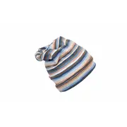 Caciula Blue Stripes, in strat dublu, cu bordura, 41-45 cm KDECDB618BLSTR