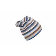 Caciula Blue Stripes, in strat dublu, cu bordura, 48-50 cm KDECDB35BLSTR