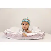 Caciula Green Stripes, cu bordura, in strat dublu, 48-50 cm KDECDB35GRSTR