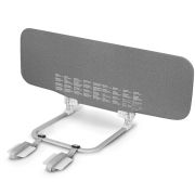 Lionelo - Bariera de protectie pentru pat Lora, Pliabila, Sistem de blocare StandSafe, Geanta de transport inclusa, 105 x 45 cm, Gri BYNLO-LORA_GREY_STONE