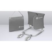 Lionelo - Bariera de protectie pentru pat Lora, Pliabila, Sistem de blocare StandSafe, Geanta de transport inclusa, 105 x 45 cm, Gri BYNLO-LORA_GREY_STONE
