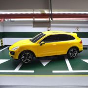 MASINA CU TELECOMANDA PORSCHE CAYENNE TURBO GALBEN CU SCARA 1 LA 24 VIVRas46100_Galben
