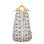 Sac de dormit copii, Robot Friends, din bumbac, 140 cm, 0.8 tog - Primavara KDEPR14008ROBFR