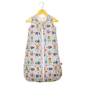 Sac de dormit copii, Robot Friends, din bumbac, 140 cm, 1 tog - Toamna KDET1401ROBFR