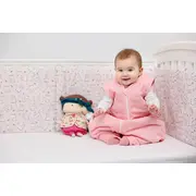 Sac de dormit cu picioruse si maneci, Stars in your eyes - Pink, 80 cm, 2 Tog - Iarna KDEJPIC802STEYEP