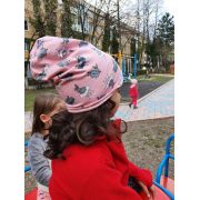 Caciula Bunny Pink, cu bordura, in strat dublu, 50.5-52 cm KDECDB610BUNP