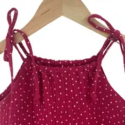 Rochie de vara cu snur pentru fetite, din muselina, Dots, 4-5 ani KDERM45DOTS