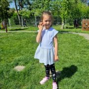 Rochita de vara din jersey cu fustita muselina, Pearl, 6-7 ani KDERVJM67PEARL