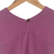 Rochita dreapta cu maneca dublata, din muselina, Lavender, 2-3 ani KDERDMDM23LAVENDER