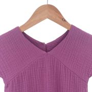 Rochita dreapta cu maneca dublata, din muselina, Lavender, 3-4 ani KDERDMDM34LAVENDER