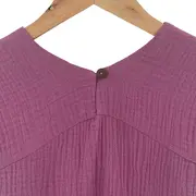 Rochita dreapta cu maneca dublata, din muselina, Lavender, 3-4 ani KDERDMDM34LAVENDER