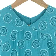 Rochita dreapta cu maneca dublata, din muselina, Nice Mandala, 6-7 ani KDERDMDM67NICEM