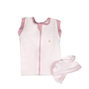 Sac de dormit Swaddle First Sleep Blush Pink, faza 2, pentru bebelusi 3-6 luni KDEFS2BP00